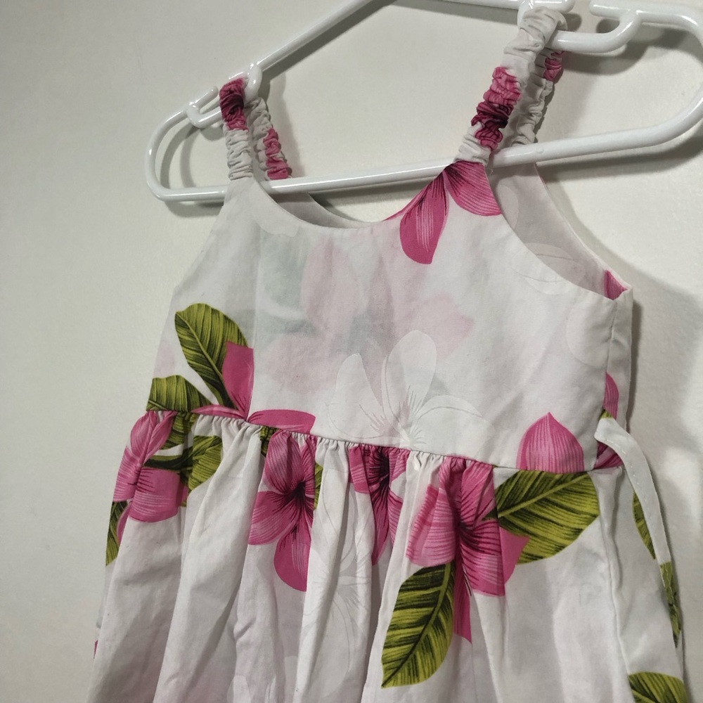 Pacific Legend Floral Pink and Green Hawaiian Sundress. Girl 6 Month - Picture 5 of 11
